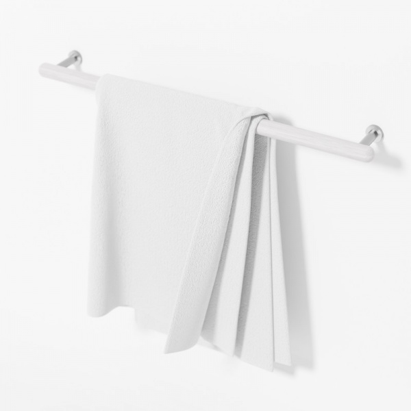 Yoku Single Towel Rail - Oyster White